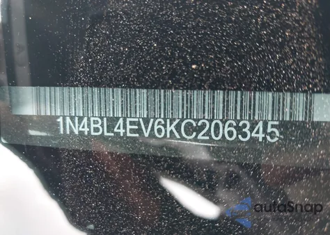 2019 Nissan Altima 2.5 Sl z USA, uszkodzony, nr VIN 1N4BL4EV6KC206345